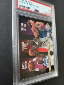 1992 Skybox Shaquille O'Neal Mourning Laettner PSA 7 Head of the Class RC Rare - Image 2