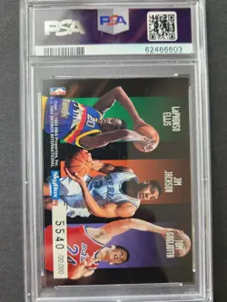 1992 Skybox Shaquille O'Neal Mourning Laettner PSA 7 Head of the Class RC Rare - Image 4