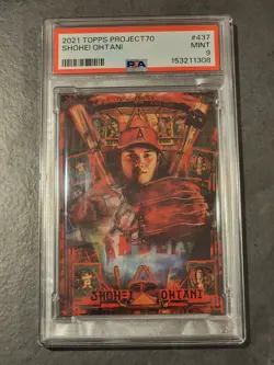 2021 Topps Project70 Shohei Ohtani #437 PSA 9 - Image 1