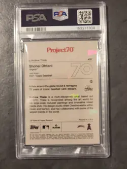 2021 Topps Project70 Shohei Ohtani #437 PSA 9 - Image 2