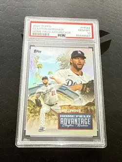 2024 Topps Series 1 Home Field Advantage Clayton Kershaw #HFA-2 PSA 10 Dodgers - Image 1
