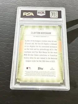 2024 Topps Series 1 Home Field Advantage Clayton Kershaw #HFA-2 PSA 10 Dodgers - Image 2