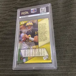 2000 Press Pass TOM BRADY #37 PSA 8 NM-MT Goat Rookie - Image 3