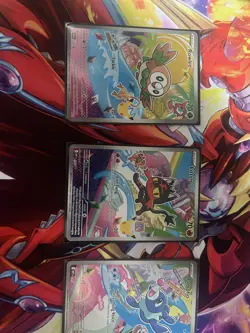 Pokemon First Partner Illustration Collection Series 1 Alola RowletLittenPopplio - Image 1