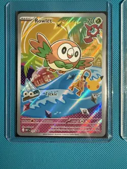Pokemon First Partner Illustration Collection Series 1 Alola RowletLittenPopplio - Image 3