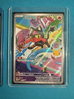 Pokemon First Partner Illustration Collection Series 1 Alola RowletLittenPopplio - Image 4