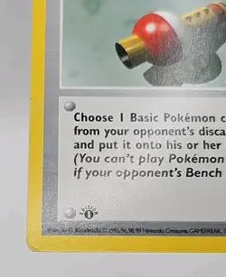 Pokemon Cards Pokemon Flute 86/102 Shadowless Base Set 1ST EDITION WOTC - (MP-) - Image 3