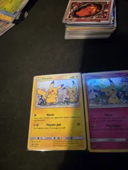 Pokemon TCG Holo Mimikyu SM163 & Pikachu SM162 Holo Promo Sun And Moon SWIRL - Image 3