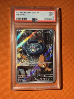 Pokemon TCG Squirtle 052/049 Japanese 2023 Pokemon SVG PSA 9 Mint - Image 1