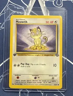 Meowth 56/64 - (1st Edition) - Pokemon, Jungle Unlimited (VLP/LP) - Image 3