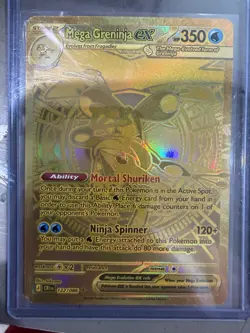 Mega Greninja EX 122/086 Secret Rare Full Art Holo Evolutions 2016 EN 350HP - Image 1