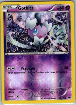 Gothita 32/124 Reverse Holo XY - Fates Collide - Pokemon Card - NM - Image 1