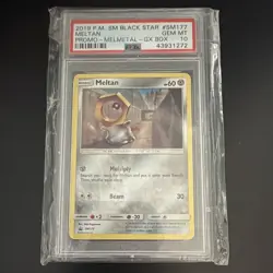 Meltan SM177 SM Black Star Promo Holo English Pokemon TCG PSA 10 2019 - Image 1