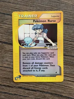 LP | Pokemon Nurse 145/165 Expedition Base Set Reverse Holo - Image 1