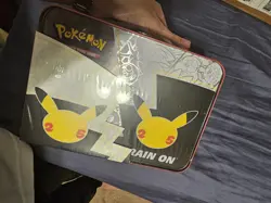 2x Pokemon TCG Celebrations 25th Anniversary Collector Chest Lunchbox Tin Sealed 820650809415 - Image 3