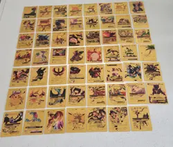 Lot of 55 Gold Foil Pokemon Card Fan Art Cards (All Cards Pictured) Mint Cond - Image 1