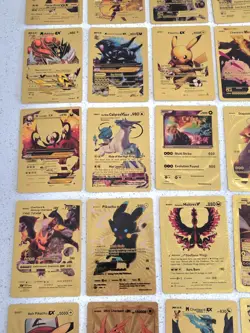 Lot of 55 Gold Foil Pokemon Card Fan Art Cards (All Cards Pictured) Mint Cond - Image 4