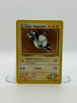 Lt Surges Magnemite 80/132 Gym Challenge Unlimited Common Vintage WOTC Pokemon C - Image 1