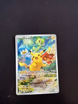 Pikachu Holo Promo Card 027 Sv: Scarlet Violet Sealed NM Condition - Image 1