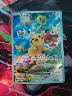 Pikachu Holo Promo Card 027 Sv: Scarlet Violet Sealed NM Condition - Image 1