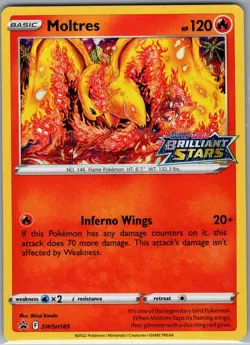 Moltres SWSH185 Holo SWSH: Sword & Shield Promo Cards - Pokemon Card - NM - Image 1