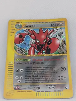 Scizor H21/H32 Aquapolis Holo Ultra Rare Pokemon TCG Nintendo e-reader MP - Image 3
