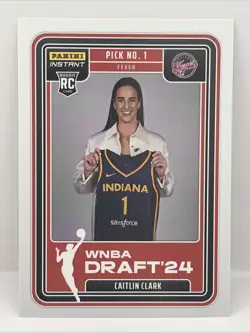 2024 PANINI INSTANT WNBA DRAFT NIGHT #DN1 CAITLIN CLARK ROOKIE CARD RC - Image 1