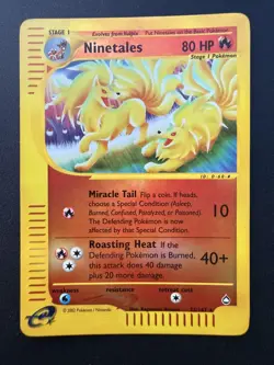 Ninetales 25/147 Reverse Holo Pokemon Card Aquapolis Set - Image 1