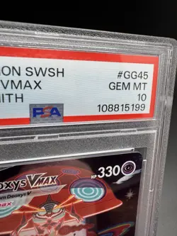 2023 POKEMON SWORD AND SHIELD CROWN ZENITH #GG45 FA/DEOXYS PSA 10 - Image 4