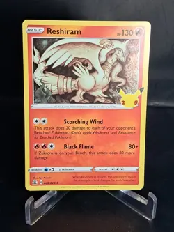 Reshiram 002/025 | Sword & Shield Celebrations | Rare Pokemon Card - Image 1
