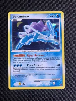 Suicune 19/132 - Pokemon Card - Shattered Cracked Ice Glass Holo Rare - Image 1