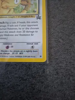 Pokemon TCG Meowth Black Star Promo Holo Rare Card #10 - Image 4