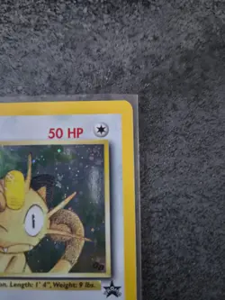 Pokemon TCG Meowth Black Star Promo Holo Rare Card #10 - Image 5