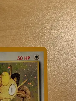 Rare Pokemon TCG Meowth Black Star Promo Holo Card Nintendo Game Boy 10 WOTC LP - Image 3