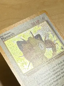 Rare Pokemon TCG Meowth Black Star Promo Holo Card Nintendo Game Boy 10 WOTC LP - Image 5