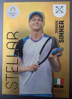JANNIK SINNER ROOKIE RC 2024 Panini Olympics Paris Gold #72 SSP RARE LIMITED - Image 1