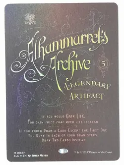 Alhammarret's Archive (Foil Borderless) - NM - SLC SLD Secret Lair #0027 - MTG - Image 1