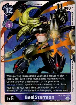 BeelStarmon BT6-112 SEC Secret Rare Double Diamond Digimon Near Mint - Image 1