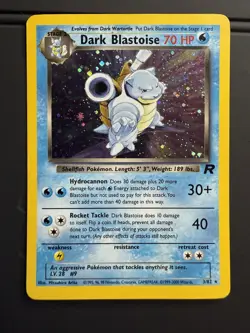 Dark Blastoise Holo #3/82 Team Rocket Vintage WOTC LP/MP - Image 1