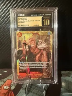 Silvers Rayleigh SEC OP08-118 Best Selection Vol 2 ONE PIECE PRISTINE GOLD 10 - Image 1