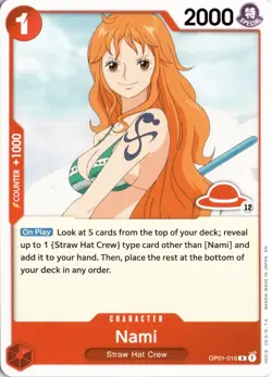 Nami - (Luffy Deck) R Learn Together Deck Set OP01-016 One Piece TCG - Image 1