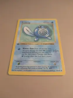 1st Edition Shadowless Poliwag 59/102 Base Set Pokemon TCG (LP) - Image 2