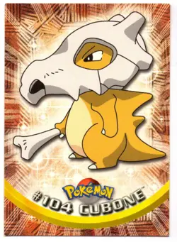CUBONE #104 CROMO / CARD POKEMON TRADING CARDS 1999-2000 TOPPS - Image 1