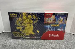Pokemon TCG Surging Sparks ETB + Booster Bundle Costco 2-Pack Sealed - Image 1