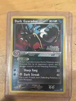 2004 Pokemon Dark Gyarados EX Team Rocket Returns Reverse Holo 36/109 - Image 1