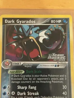 2004 Pokemon Dark Gyarados EX Team Rocket Returns Reverse Holo 36/109 - Image 4
