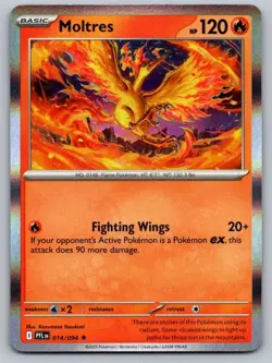 Moltres 014/094 Rare Phantasmal Flames Pokemon Holo Near Mint - Image 1