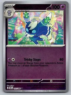Meowstic 037/086 Uncommon Chaos Rising Pokemon Reverse Holo Near Mint - Image 1