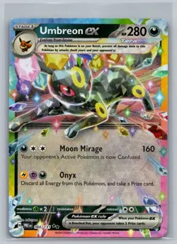 Umbreon ex 060/131 Holo Double Rare Prismatic Evolutions Pokemon Holo Near Mint - Image 1