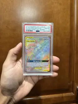 Pokemon TCG PSA 10 Moltres & Zapdos & Articuno GX 69/68 Hidden Fates Holo - Image 1